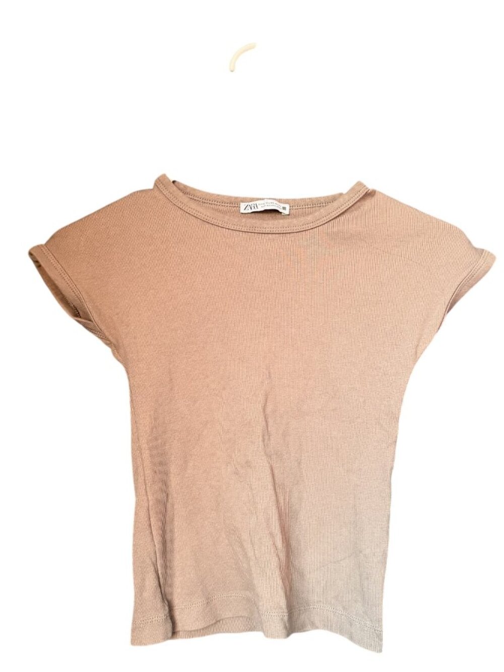zara ribbed crop top